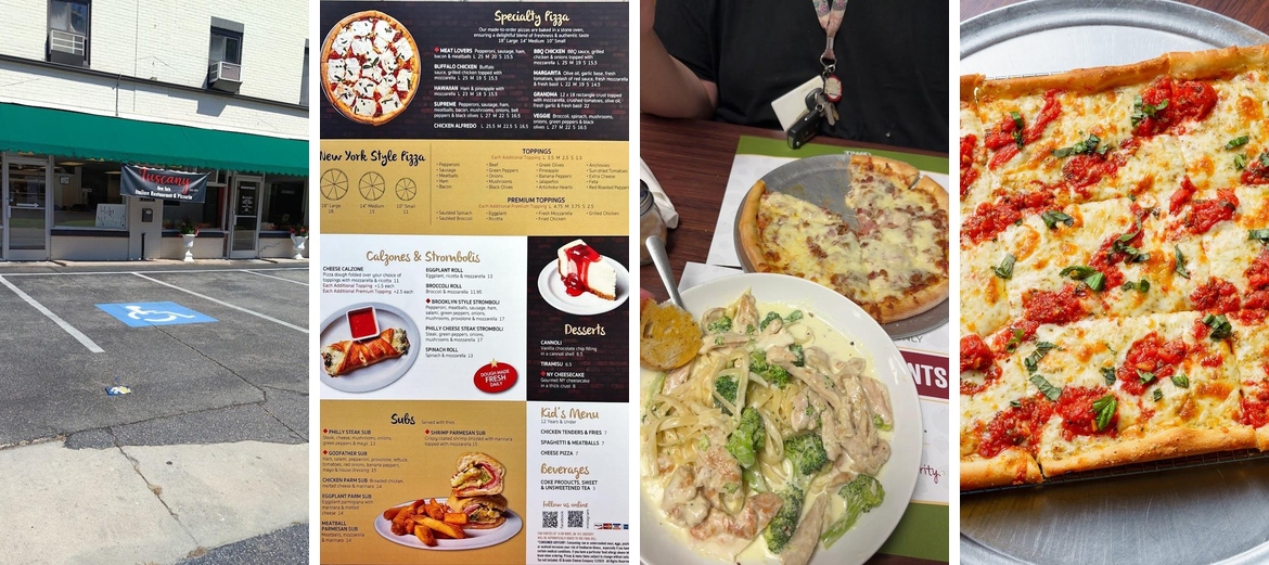 Tuscany NY Italian Restaurant & Pizzeria Menu